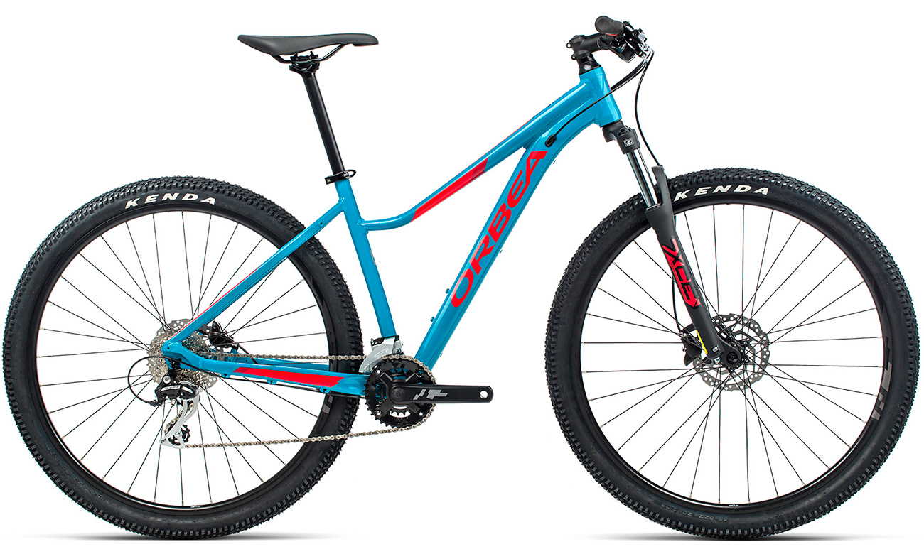 Фотографія Велосипед Orbea MX50 ENT 27,5" розмір S 2021 Синьо-червоний